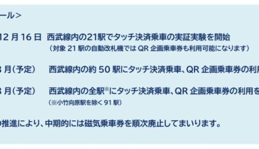 より便利に、よりシームレスにご利用いただくために西武鉄道の乗車券システムが進化します。