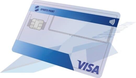 日本初*の【スケルトン×Visa青色ホログラム】デザイン採用！「スポーツポイントカード」誕生