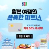 JCB、韓国発行カード会員向けに日本でキャッシュバックキャンペーンを実施!