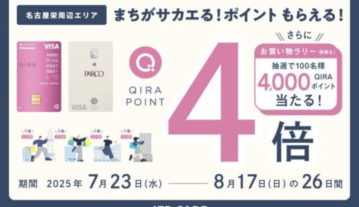 ～まちがサカエる！ポイントもらえる！～ 名古屋・栄周辺エリアにて「QIRA［キラ］ポイントキャンペーン」を実施 QIRAポイントが通常の4倍貯まる＆抽選で豪華特典をプレゼント