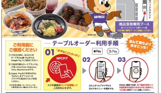 JCBとサンフレッチェ広島が「エディオンピースウイング広島」でNFCタグ決済を活用したテーブルオーダーサービスを本格導入